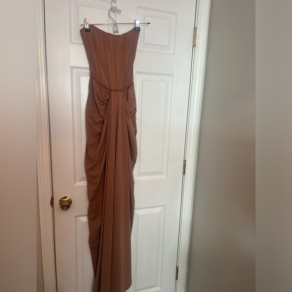 Deme by Gabriella x REVOLVE Pearl Gown in Brown - Picture 4 of 10